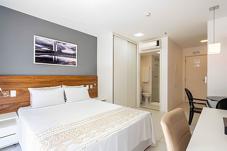 F1014 Flat moderno hotel Fusion 1014 + garagem.