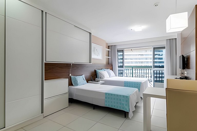 V614 Flat vision moderno. Até 4 hóspedes.