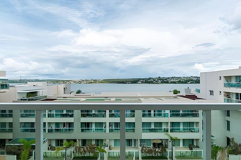 Flat de luxo - Brisas do lago + garagem.