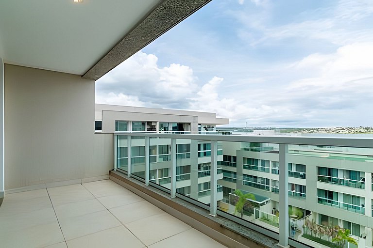 Flat de luxo - Brisas do lago + garagem.
