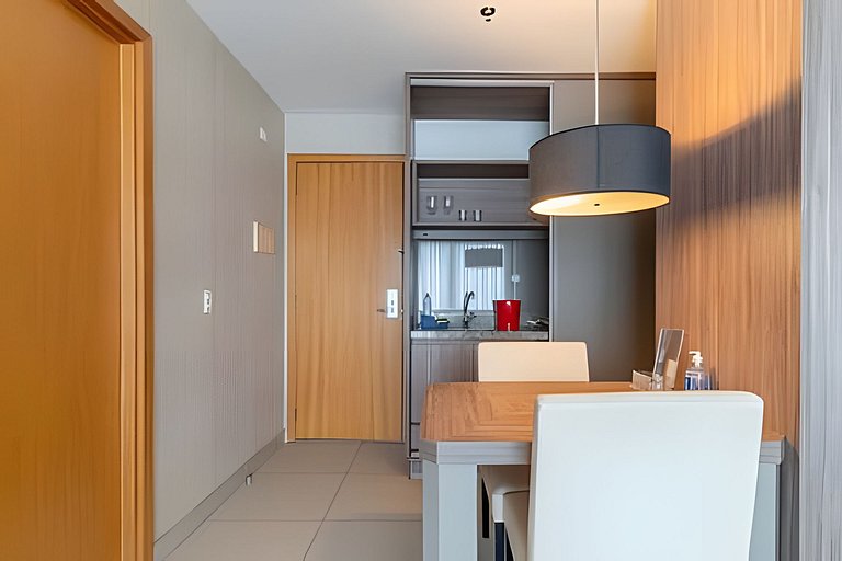 Flat de luxo - Brisas do lago + garagem.