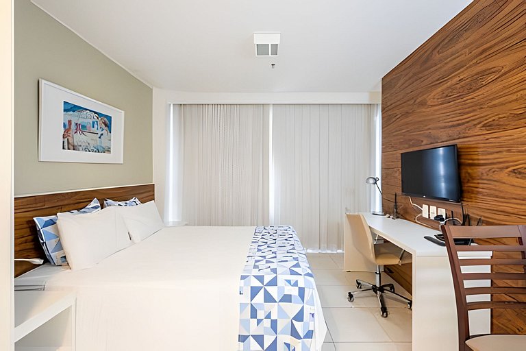 Flat moderno Fusion + garagem.