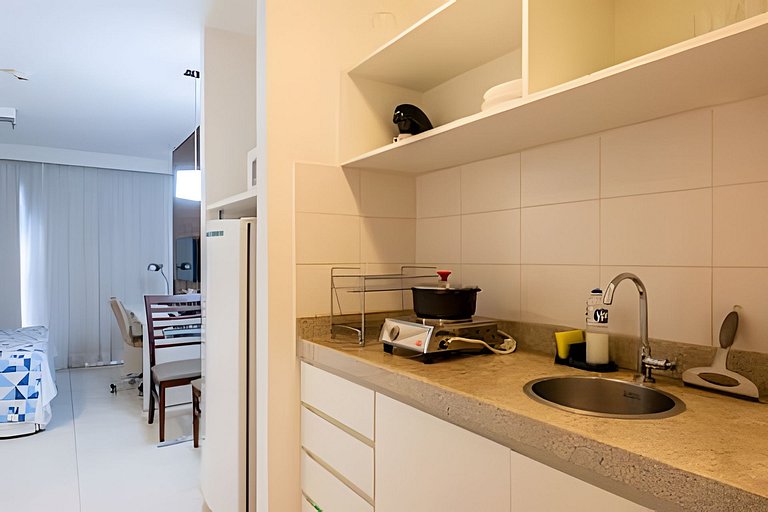 Flat Fusion moderno 16 + vaga de garagem.