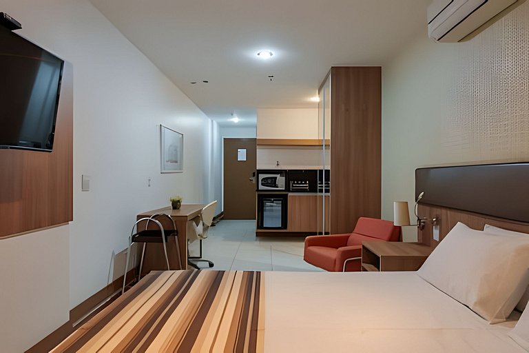 Flat moderno Hotel Athos bulcão.