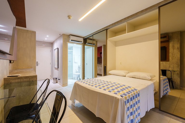Flat moderno Fusion + garagem.