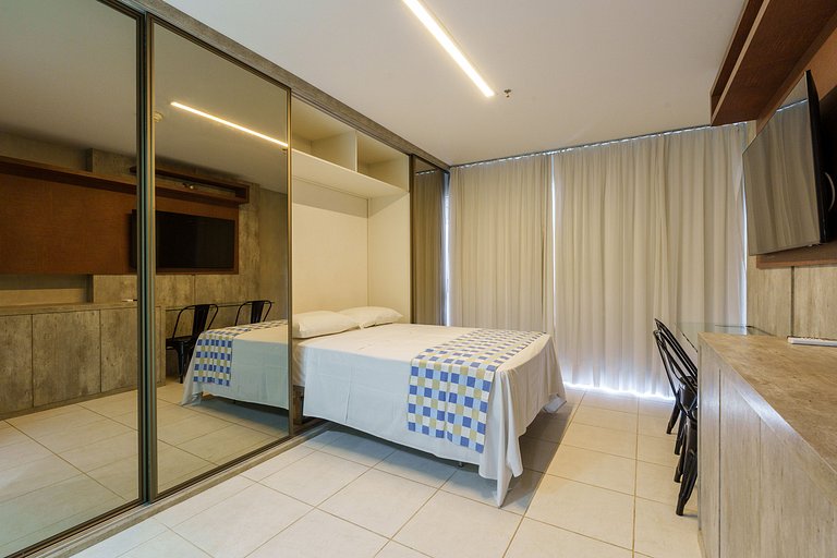 Flat moderno Fusion + garagem.