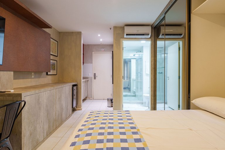 Flat moderno Fusion + garagem.