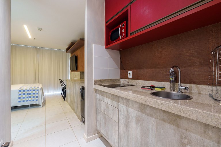 Flat moderno Fusion + garagem.