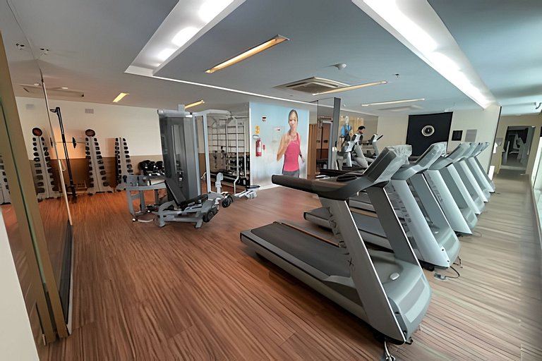 Flat de luxo com vista pro lago