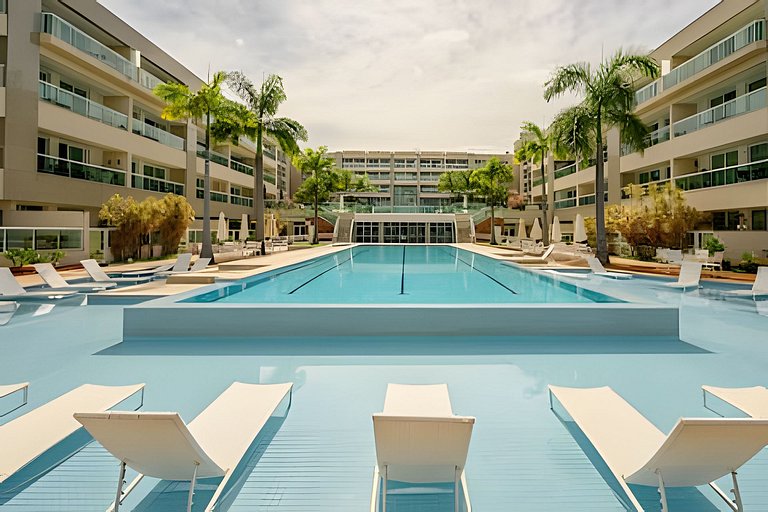 Flat de luxo com vista pro lago