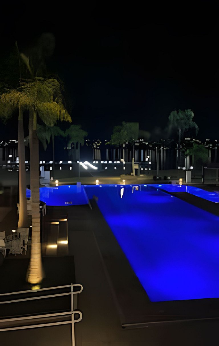 Flat de luxo com vista pro lago
