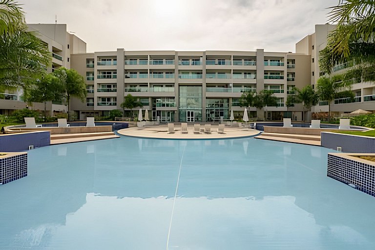 Flat de luxo com vista pro lago