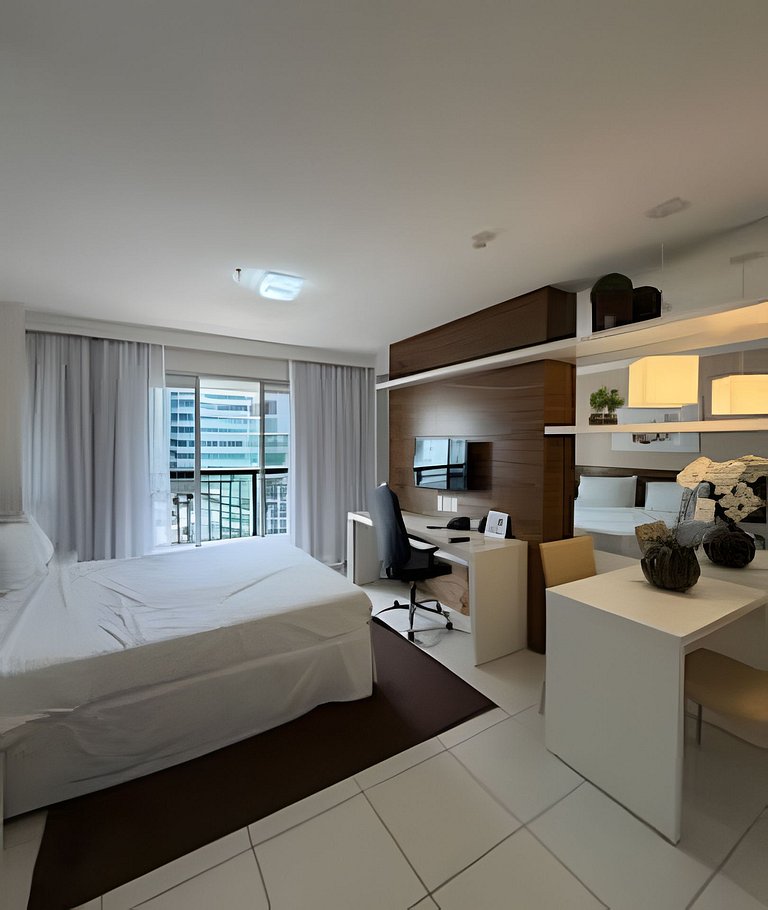 Flat moderno 4º Hotel vision + garagem.