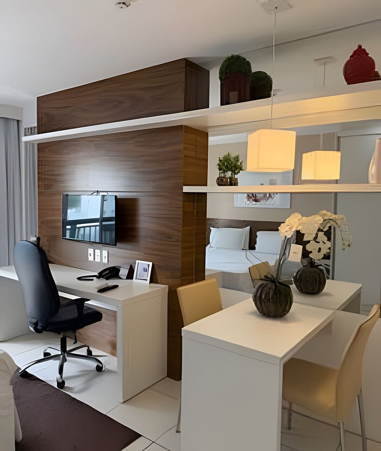 Flat moderno 4º Hotel vision + garagem.