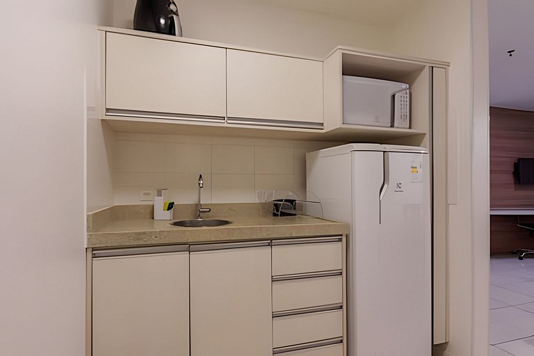 Flat moderno Hotel Fusion 15° + garagem.