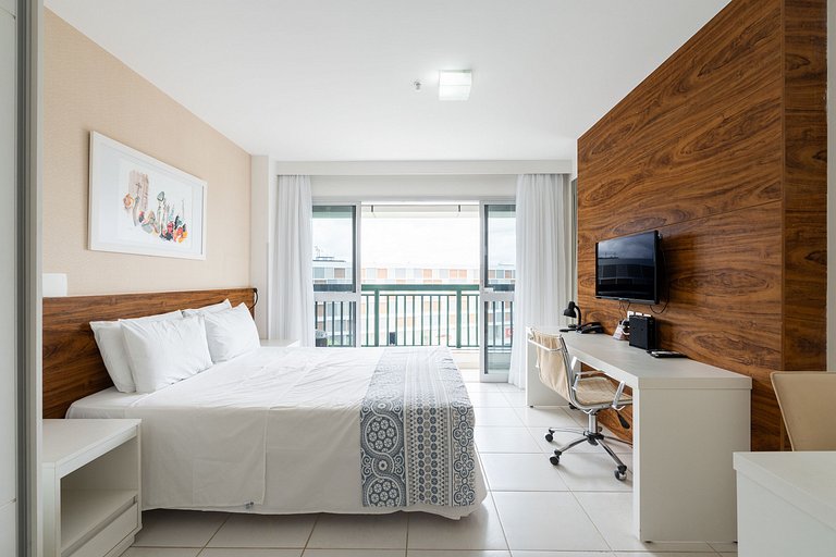 V510 flat moderno Hotel Vision + garagem.