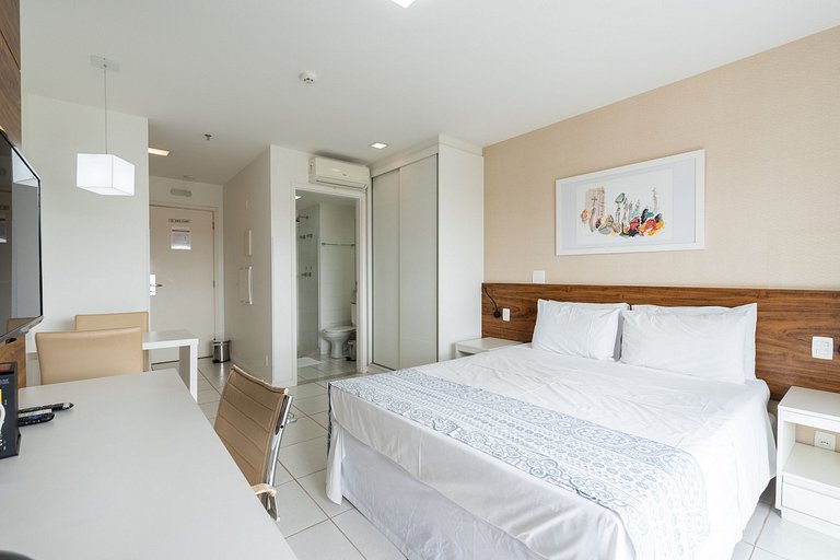 V510 flat moderno Hotel Vision + garagem.