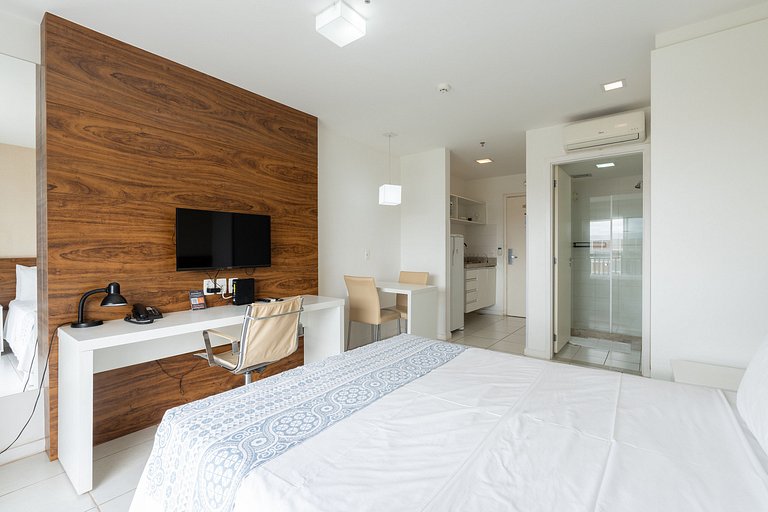 V510 flat moderno Hotel Vision + garagem.