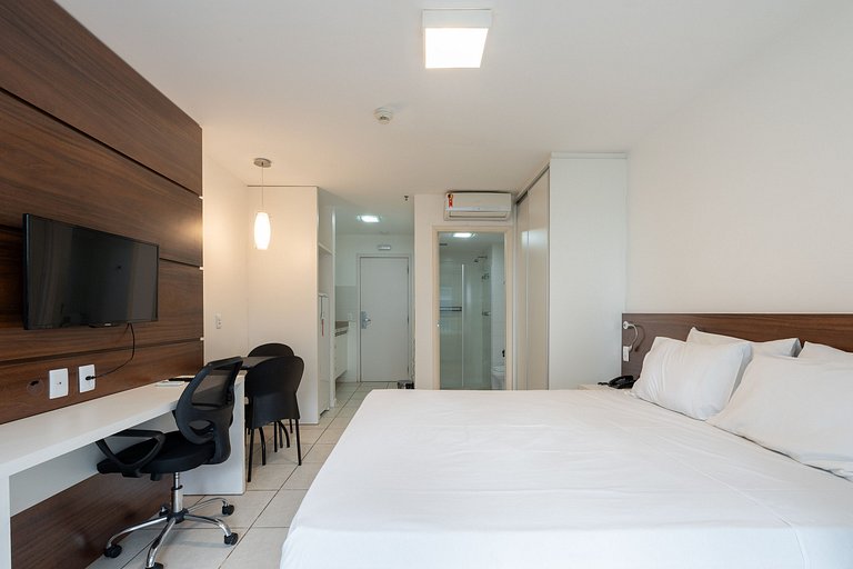 Flat moderno Hotel Fusion 9º + garagem.