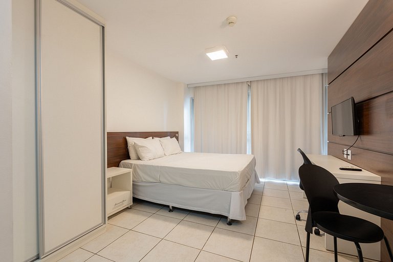 Flat moderno Hotel Fusion 9º + garagem.