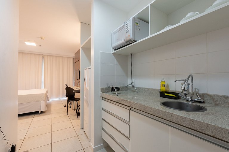 Flat moderno Hotel Fusion 9º + garagem.