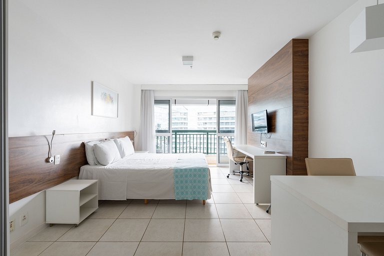 Flat moderno Hotel Fusion 15° + garagem.