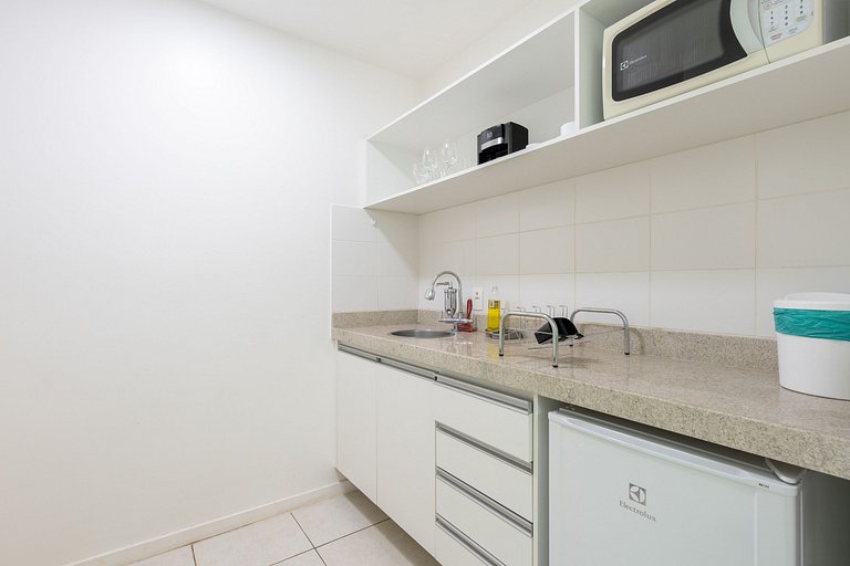 Flat moderno Hotel Fusion 15° + garagem.