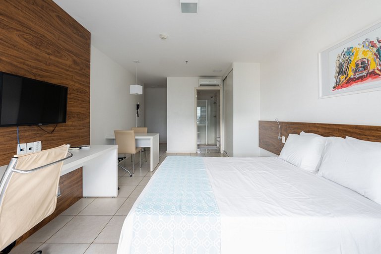 Flat moderno Hotel Fusion 15° + garagem.