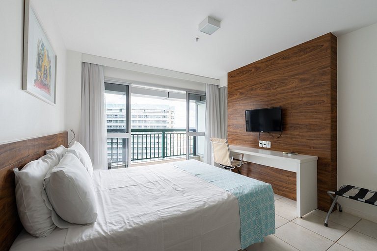 Flat moderno Hotel Fusion 15° + garagem.