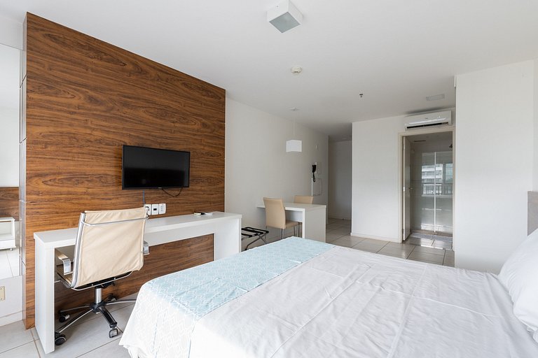 Flat moderno Hotel Fusion 15° + garagem.