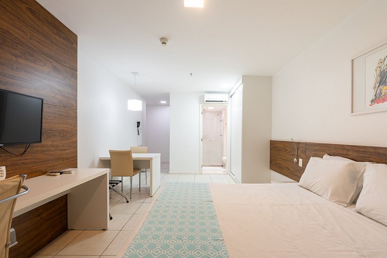 Flat moderno Hotel Fusion 15° + garagem.