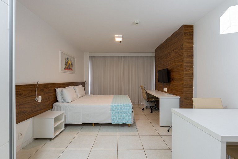 Flat moderno Hotel Fusion 15° + garagem.