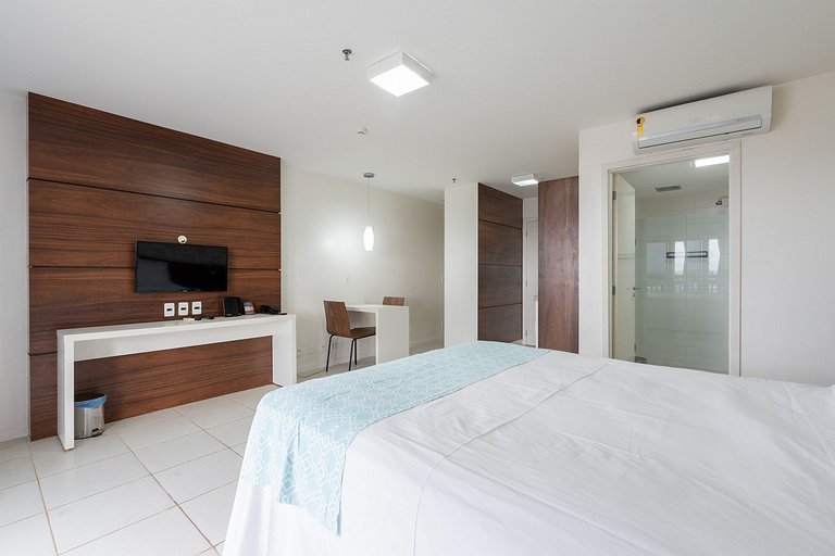 V906 Flat moderno Hotel Vision + garagem.