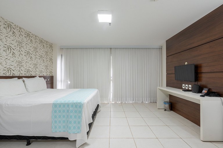 V906 Flat moderno Hotel Vision + garagem.