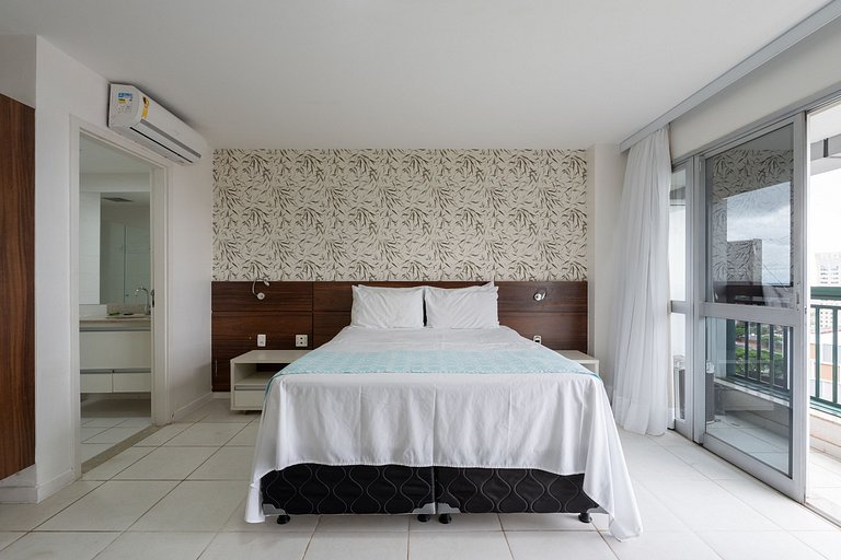 V906 Flat moderno Hotel Vision + garagem.