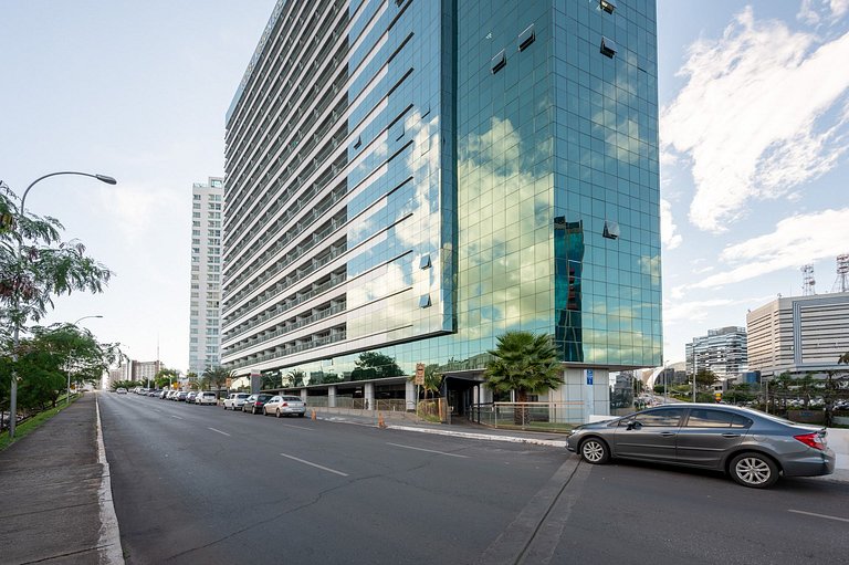 V1421 flat moderno Hotel Vision + garagem.