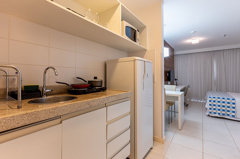V1421 flat moderno Hotel Vision + garagem.