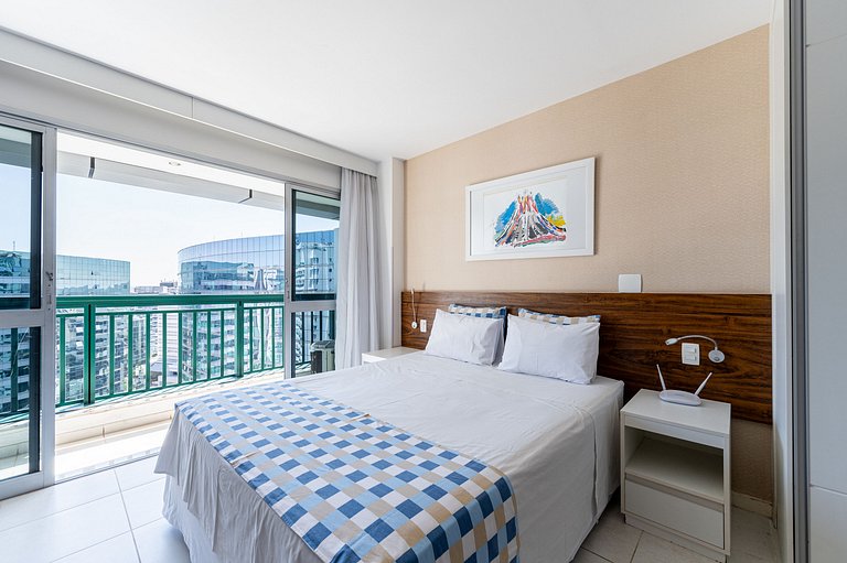 V1421 flat moderno Hotel Vision + garagem.