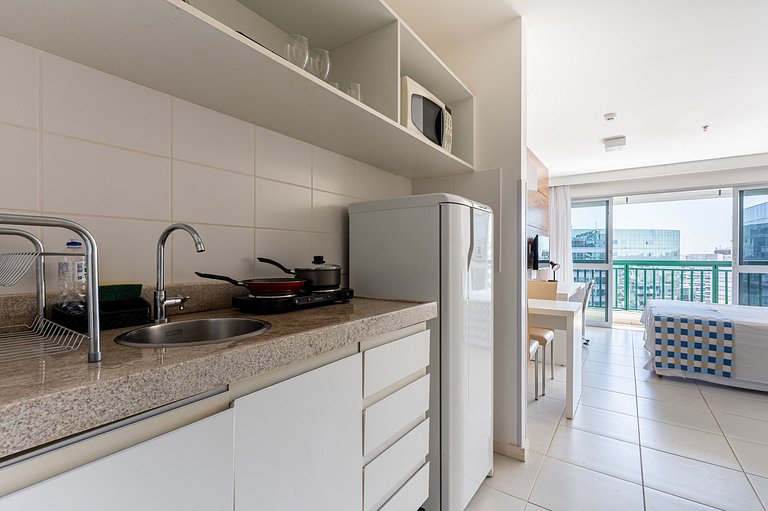 V1421 flat moderno Hotel Vision + garagem.