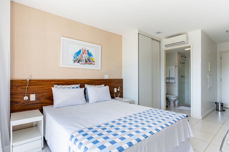 V1421 flat moderno Hotel Vision + garagem.