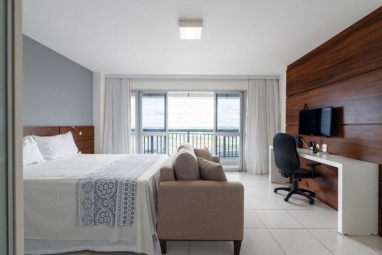 Flat com vista extraordinária 15º + garagem.