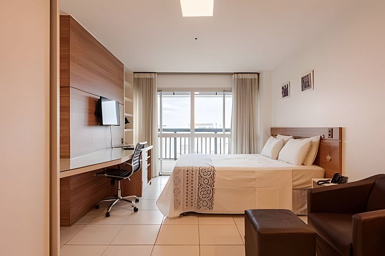 F1614 Flat moderno Hotel Fusion + garagem.
