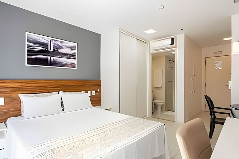 F1614 Flat moderno Hotel Fusion + garagem.