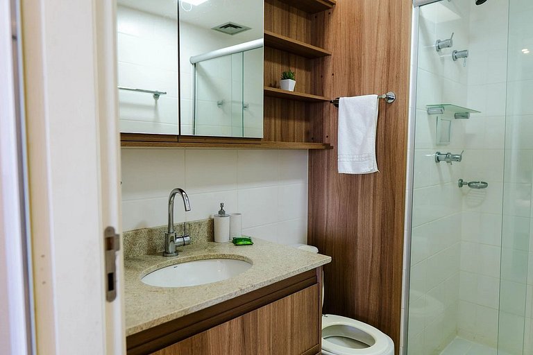 Flat hotel vision de luxo 13º + garagem.