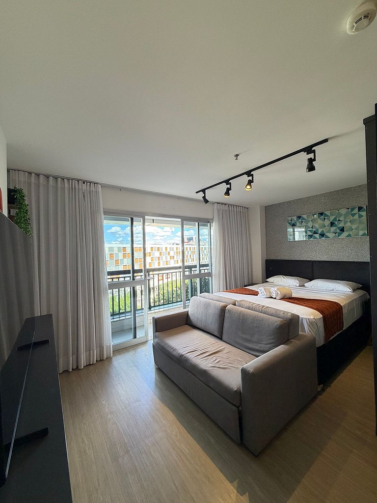 Flat hotel Vision de luxo 5º + garagem.