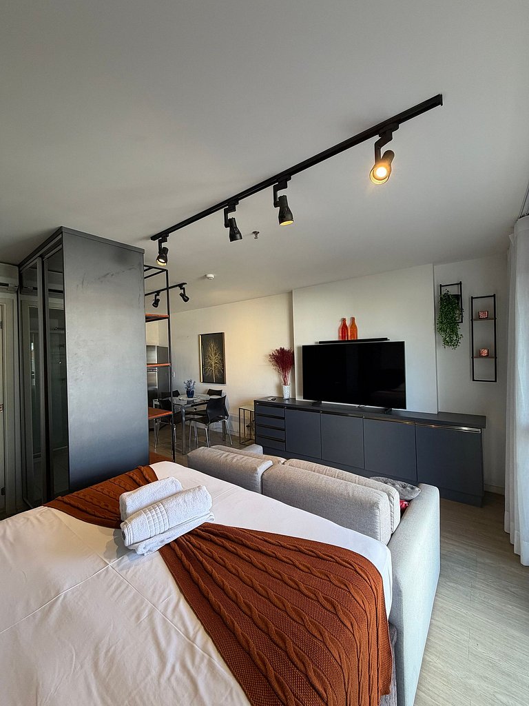 Flat hotel Vision de luxo 5º + garagem.