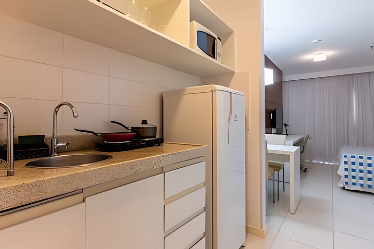 Flat moderno hotel Vision 3 + garagem.