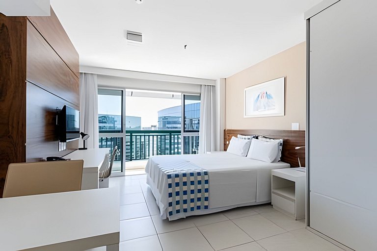 Flat moderno hotel Vision 3 + garagem.