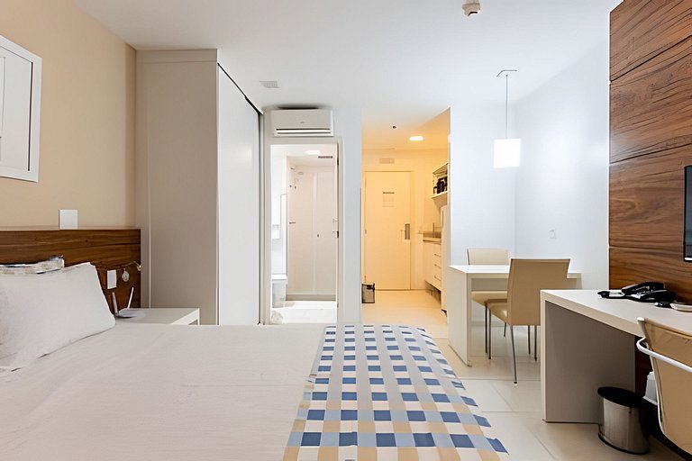 Flat moderno hotel Vision 3 + garagem.