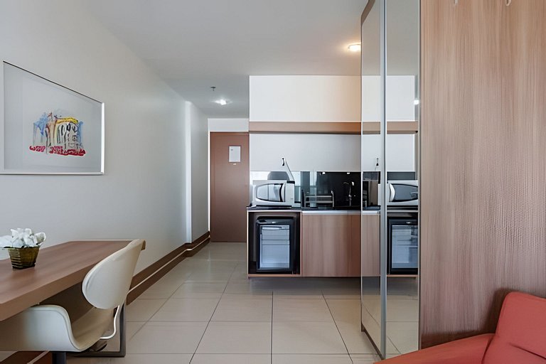 Flat moderno Hotel Athos Bulcão.